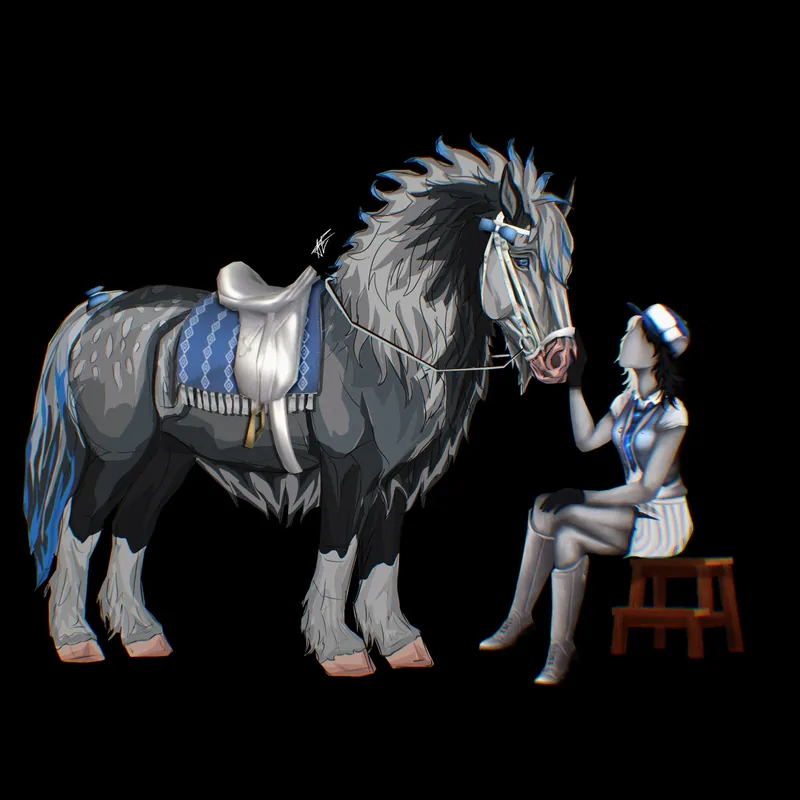 Tinker horse and character